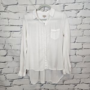 ByTimo White Button Down Blouse